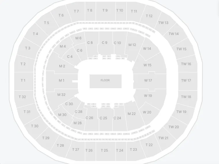 Ronda Rousey - Gina Carano seat map - Intuit Dome